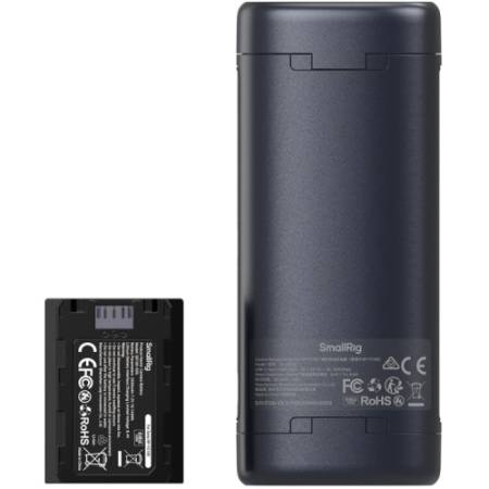 SmallRig 5696 - zestaw, przenośna dwukanałowa ładowarka (typu etui), 2x akumulator Sony NP-FZ100